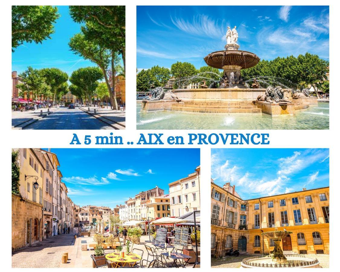 "' Impasse D'Un Instant "' 8Min Aix - Clim & Parking Apartment Venelles Exterior photo